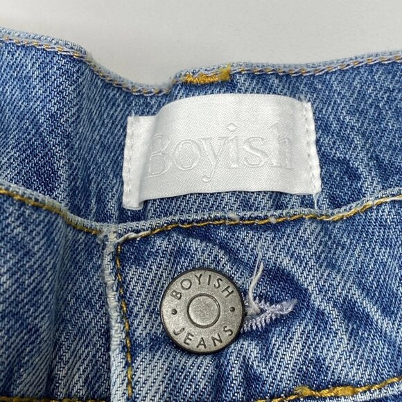 Boyish Women’s The Jovi Relaxed Straight Wide Leg Jeans Blue Size 26 - Picture 7 of 9